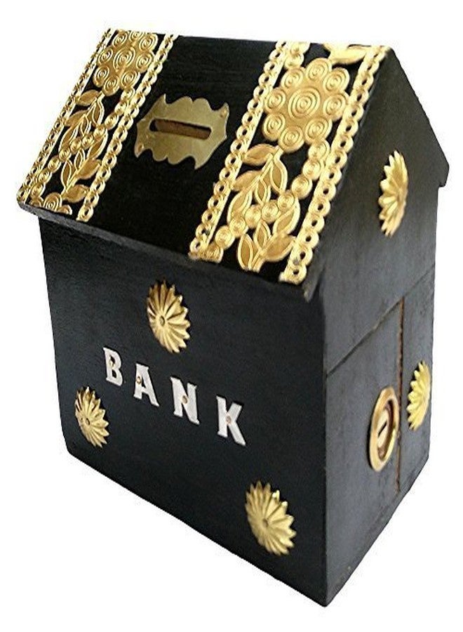 Giftoshopee Wooden Piggy Bank for Kids - Money Saving Box | Cute Coin Bank | Durable Wooden Money Bank for Boys & Girls | Gift Item for Kids - Image 2